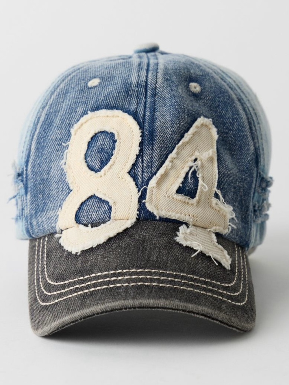FP MOVEMENT by FREE PEOPLE ~ Hollie Varsity Denim Baseball Hat ~ Denim ~ NWT** - Picture 4 of 16